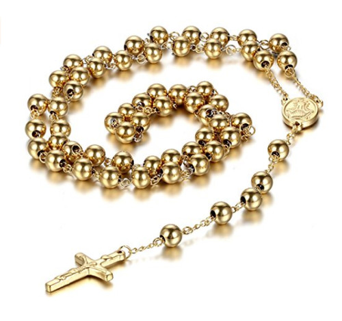 Collana perline rosario - collana,