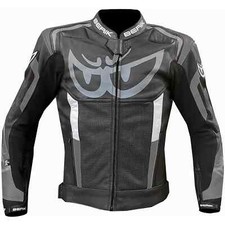 BERIK Corsa Motociclistica Giacca Pelle Uomo Motociclo Armatura Protezione CE 50