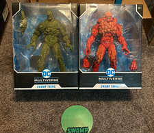 Lotto di 2 figurine Megafig McFarlane -DC Swamp Thing 12" - Rebirth & Planet Rann