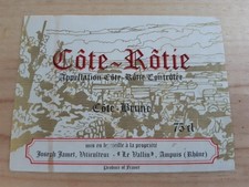 étiquette vin Côte Rôtie
