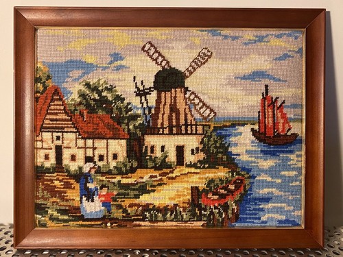 Geknüpftes stickbild - geknüpftes,
