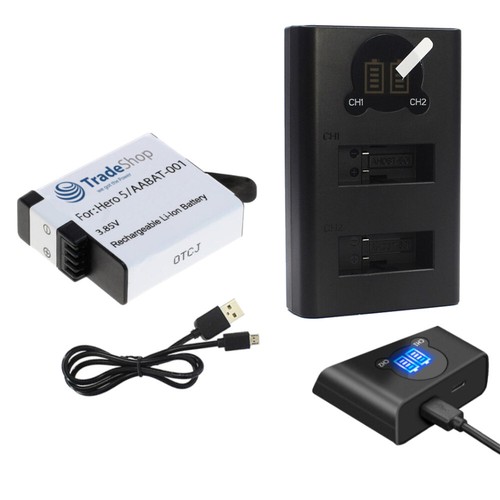 Set caricabatteria doppio lcd - set:,