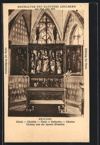 Cartolina adelberg altare - cartolina,
