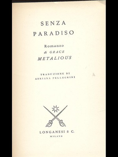 Senza paradiso metalious grace - senza,