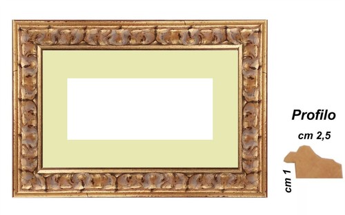 Cornice legno oro 5 cm - in,