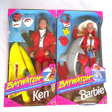 1994 baywatch barbie ken - &,