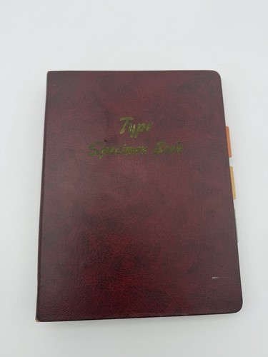Poole bros type - type, book