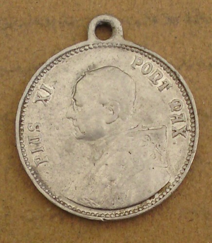 Ciondolo pellegrino papa pio - ciondolo,