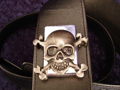 Rebel guitar strap - rebel, skull