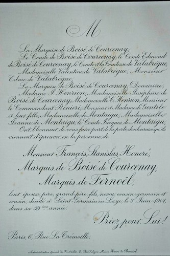 Boise courcenay marquis - de,