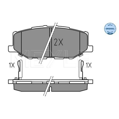 Meyle pastiglie freno set asse - meyle,