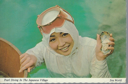 Cartolina pearl diving - pearl,
