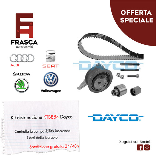 Kit distribuzione dayco seat - distribuzione,