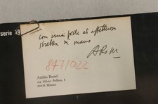 Autografo attilio rossi - autografo,