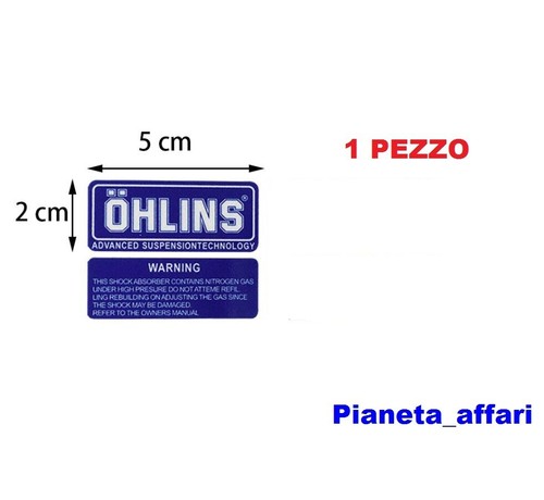 Adesivo ohlins blù - ohlins,