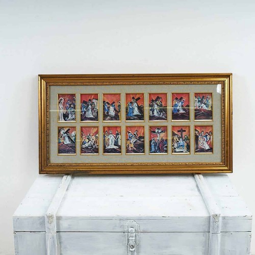 Quadro via crucis - via, cornice