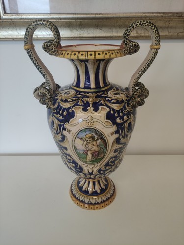 Vaso ceramica maiolica - vaso,