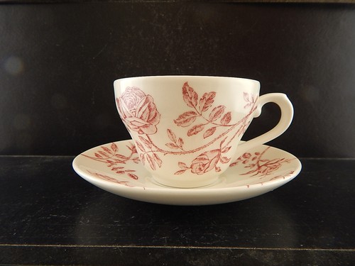 Vintage tazza con piattino - con,