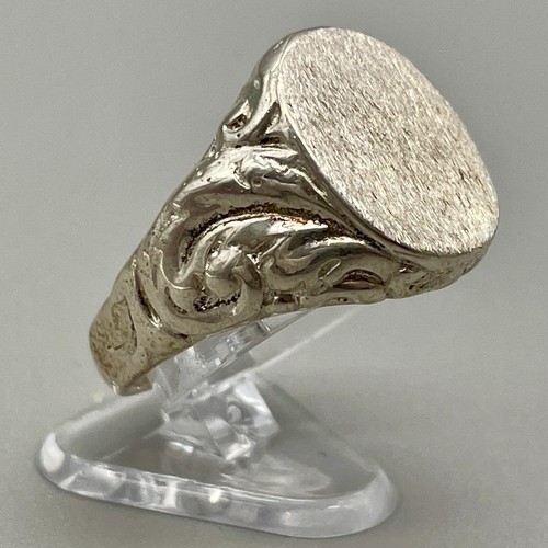 Anello sigillo ovale - , con