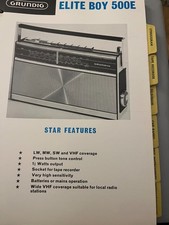 Grundig elite boy 500e - elite, spec