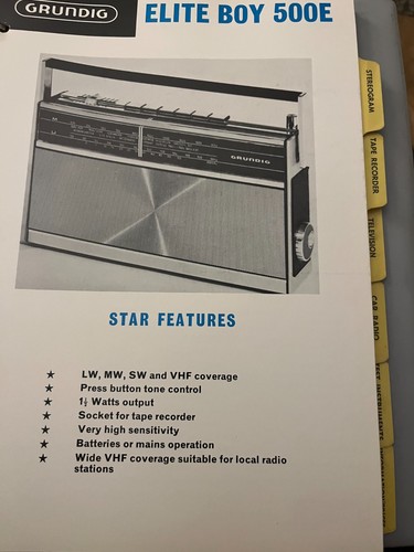 Grundig elite boy 500e spec - boy,