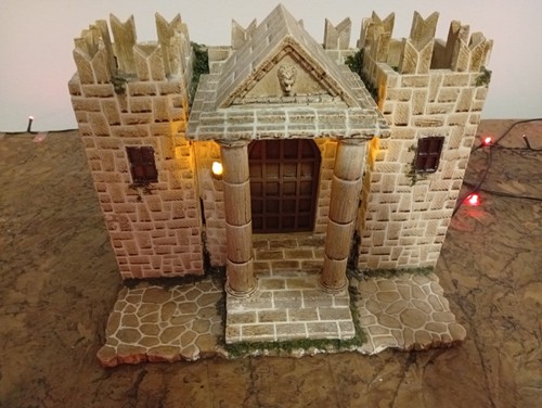 Castello presepe resina - presepe, con