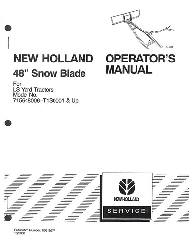 New holland manuale - new, 48"