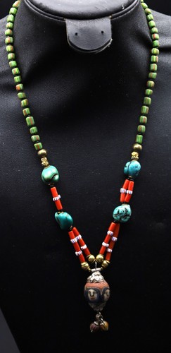 Collana perle vetro - collana, di