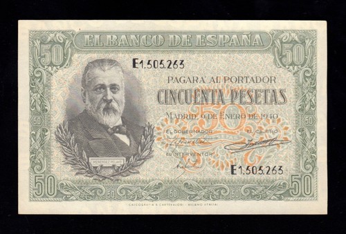 Pesetas 1940 serie - 50, e