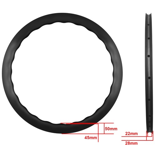 Anello onda carbonio 700c - carbonio,