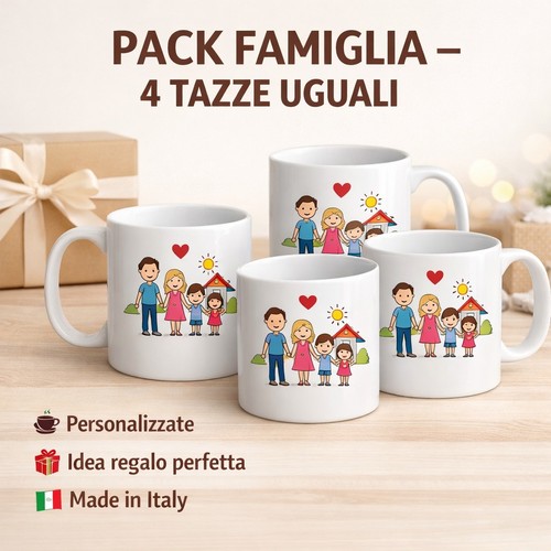 Pack famiglia tazze - famiglia, 4