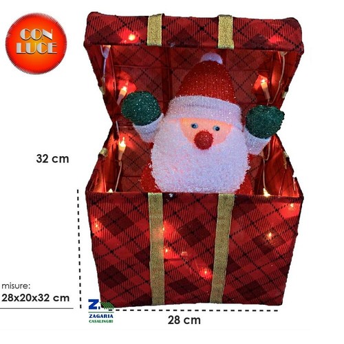 Pacco regalo luminoso - pacco, babbo