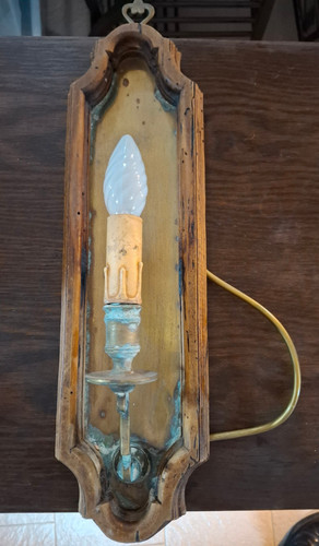 Vecchia applique lampada da - ,