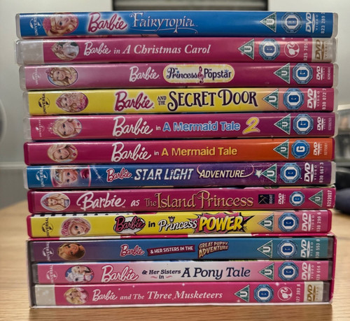 Barbie dvd bundle x12 - bundle, mermaid