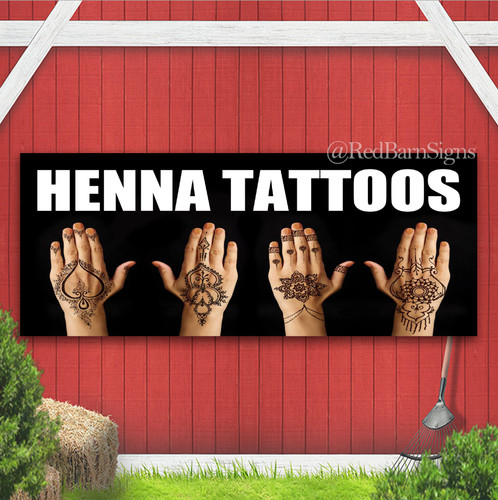 Insegna striscione tatuaggi - insegna,