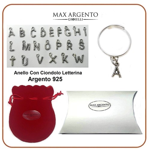 Anello lettera iniziale - lettera,