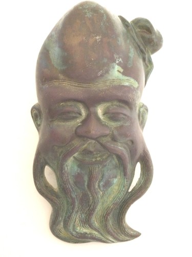 Testa bronzo antico cinese