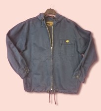 RARISSIMO GIUBBOTTO UOMO ANNI 90'S VINTAGE CHESTERFIELD BLU COUNTRY STYLE ITALIA