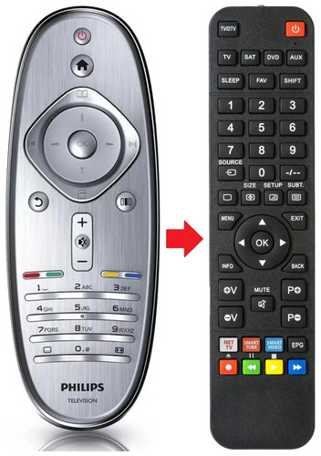 Telecomando adatto per philips - telecomando,