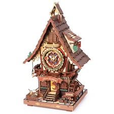 ROKR Orologio a Cucù Fai da Te Meccanico 3D Legno Puzzle Regalo Unico