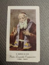 San Leopoldo Mandic Cappuccino, Holy Card pieghevole, da Servo di Dio, Novena
