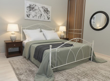 Letto matrimoniale in ferro battuto Denise scegli colori/misure MADE IN ITALY