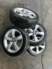 SET 4 CERCHI IN LEGA AUDI A1 16" ORIGINALI Con Gomme Termiche 195/50/16