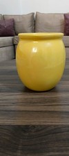 Vaso ceramica gialla vintage