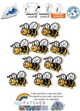 lotto 10 x patch bee abeja