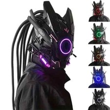 Maschera Cyberpunk Led Hair Festival Halloween Natale Cosplay Casco Regalo