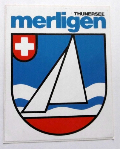 Adesivo souvenir merligen - adesivo,