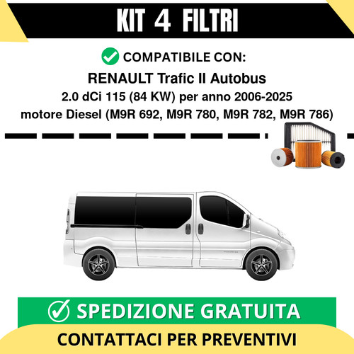 Kit filtri tagliando per - filtri,