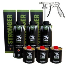 Vernice Antigraffio Goffrata T-Rex Colorabile Tinta a Scelta 3 Lt Ivat + Pistola