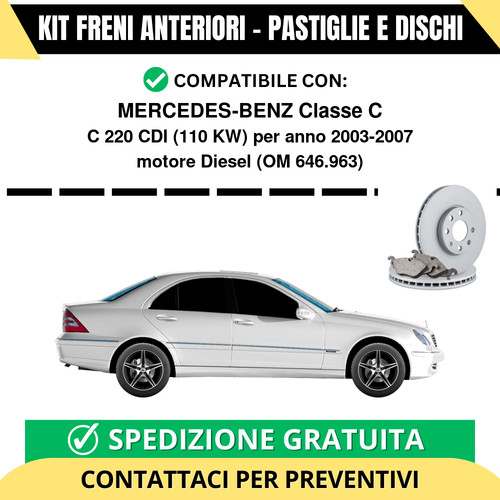 Kit freni anteriori - anteriori, (pastiglie